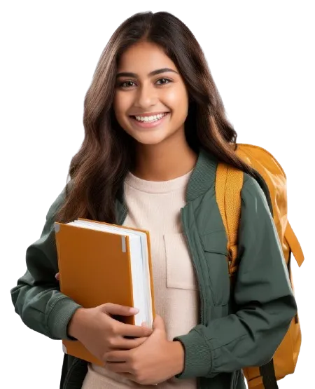Student with books